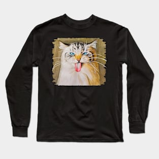 The watercolor cat Long Sleeve T-Shirt